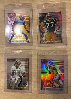 Bowman's Best NFL Football Cards Lot of 4