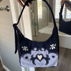 Baggu Mini Nylon Shoulder Bag Western Appliqué 