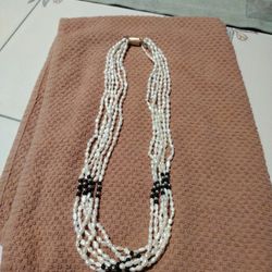 Real Rice Pearl Necklace/Bracelet