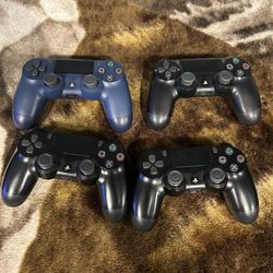 PS4 with Games And Controllers