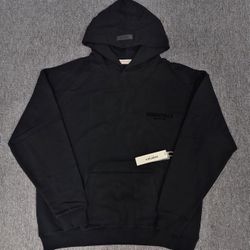 Black Essentials Hoodies 