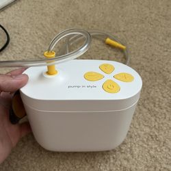 Medela pump in style body only, just open box, test working. For part only need 2 cup and adapter to use.