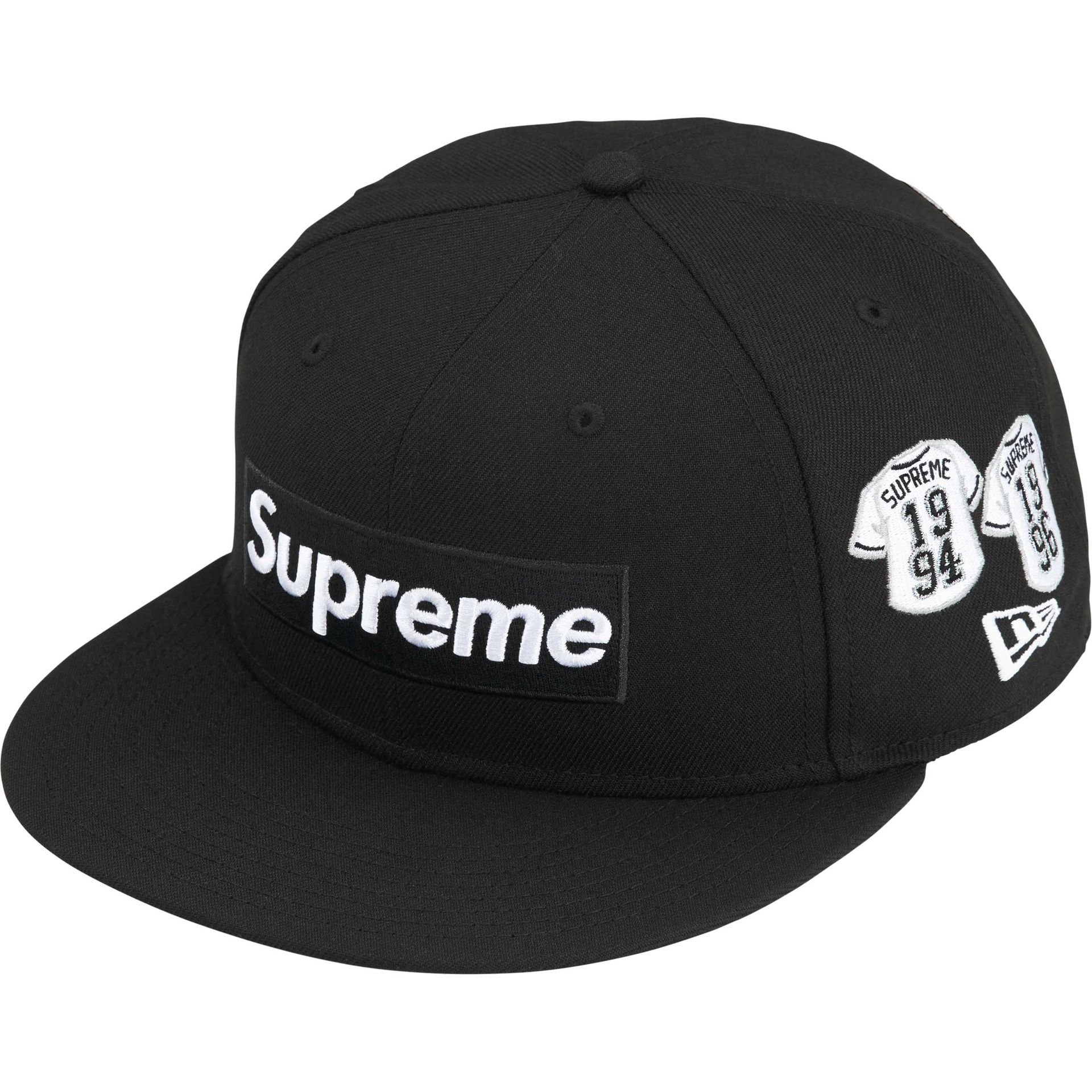 Supreme Jerseys Box Logo New Era Fitted Black 7 5/8 FW24