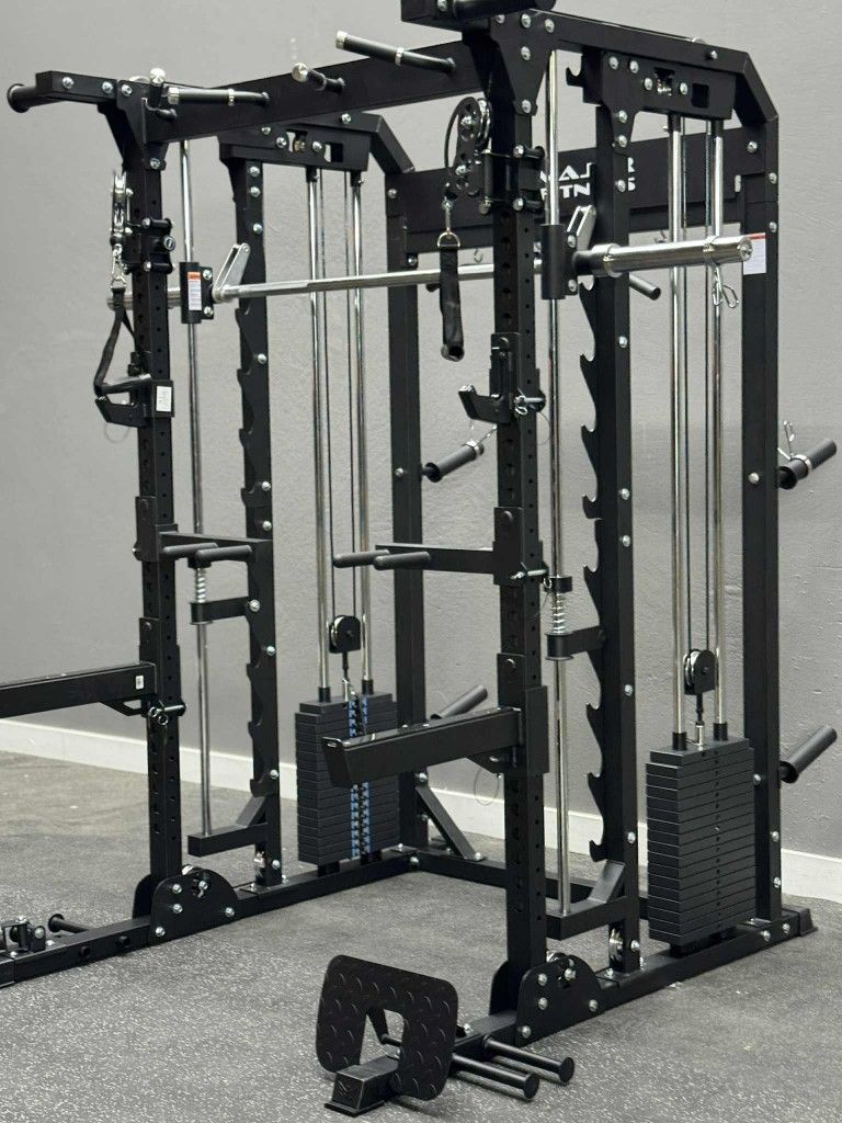 NEW SQUAT RACK SMITH MACHINE WITH WEIGHT STACKS IN BOX - FREE DELIVERY 