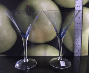KROSNO POLAND CRATE & BARREL MARTINI COCKTAIL GLASSES
