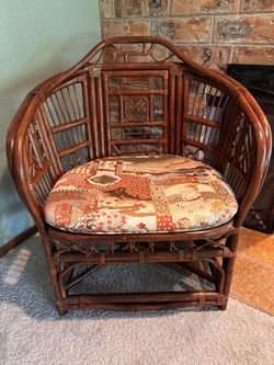 Vintage Philippine Wicker Chair