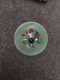 Assorted beads, jewel, pendant and shell bird beads