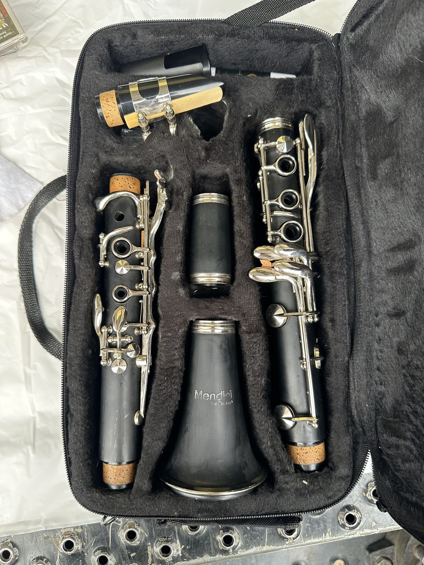 Mendini by Cecilio MCT-JE2 Clarinet w/Case + Reeds + Manual - Nice Condition