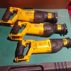DeWalt Corded Sawzalls Lot Of 3