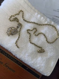 14kt Gold Necklace And Pendant Combo