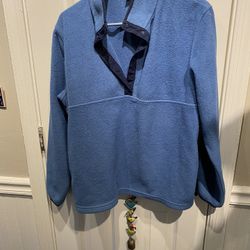 Adult Size Large LL Bean Blue Fleece Pullover
