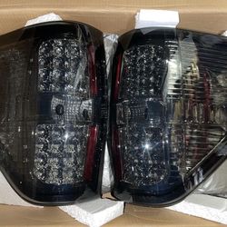 LED Tail Lights Brake Lamps Chrome Smoked open box light scratch calaveras micas luces traseras 09-14 Ford F-150