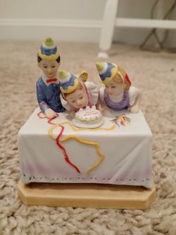 Vintage Norman Rockwell "Birthday Party " Figurine 