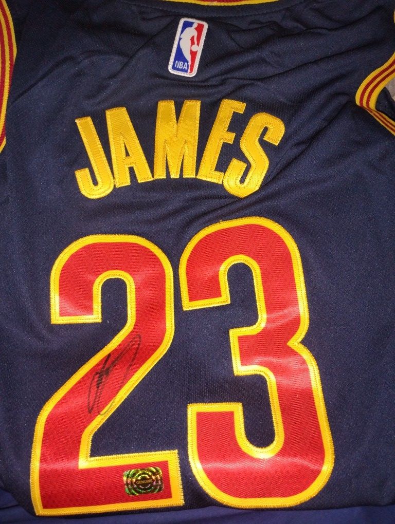 LeBron James Coa Autograph Signed Jersey Auto Cleveland Cavaliers Lakers Auto