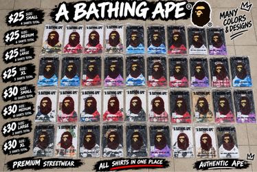 Bape Shirt (Was $35 On Sale For $25, Sale Ends On Soon)