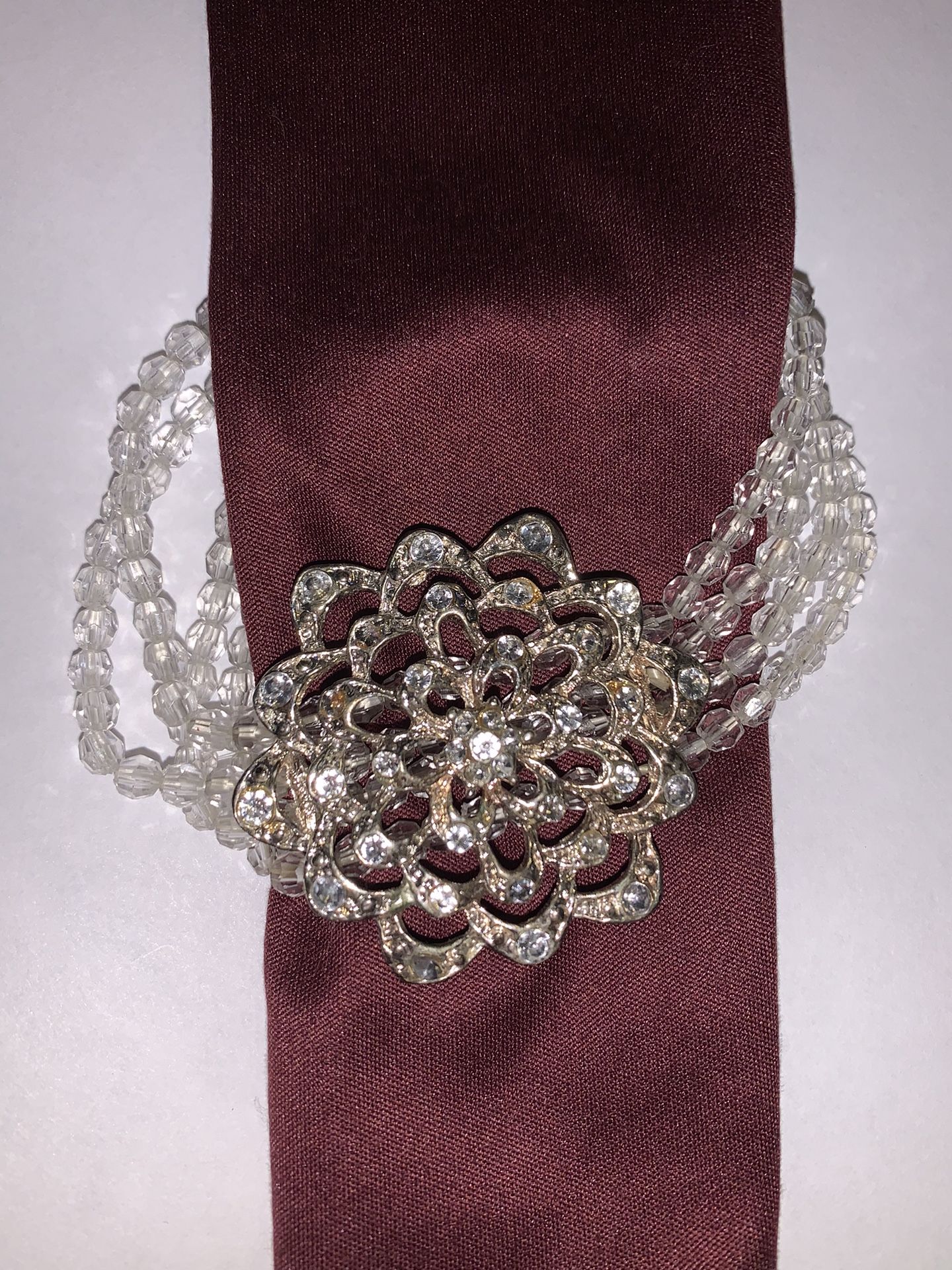 Beaded Floral Stretch Bracelet