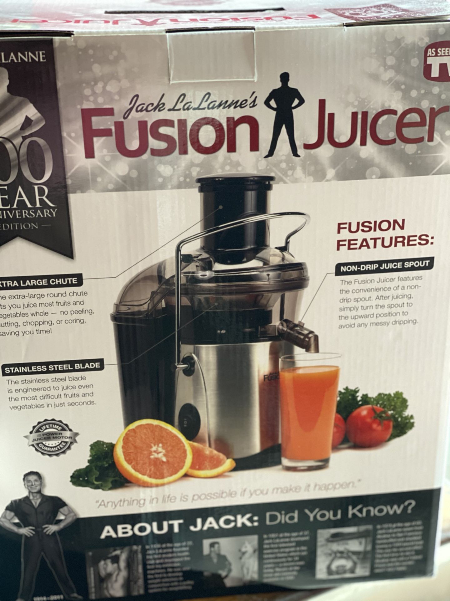 Jack Lalanne’s fusion juicer