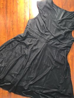 Black Sleeveless Fit and Flare Dress