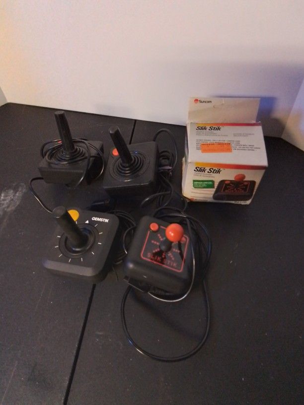 5 Atari Controllers (Vintage, Not Reproductions)