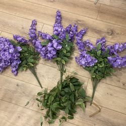 Silk Wisteria Flowers 