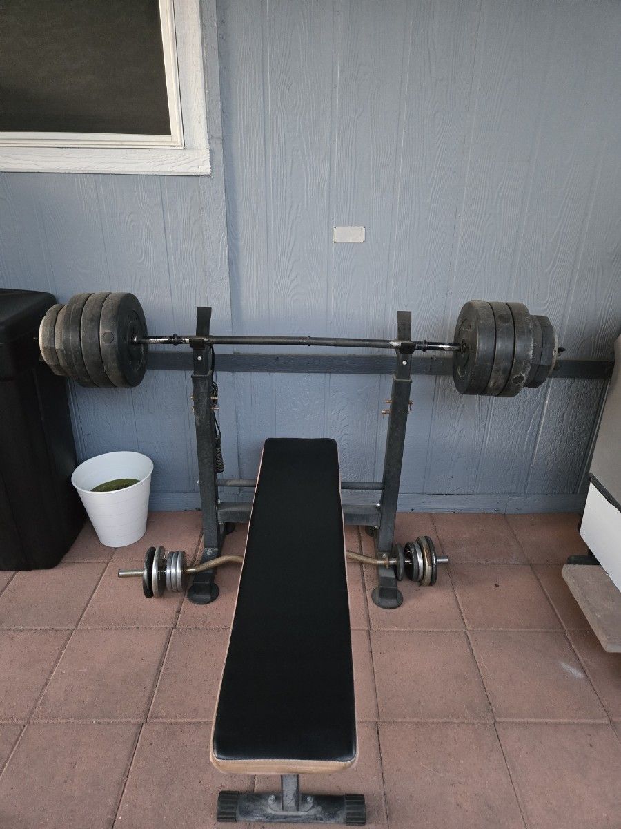 Bench plus weight