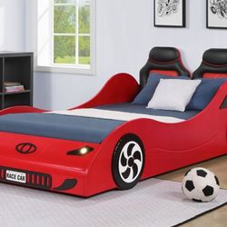 Brand New Red Car Design Twin Bed Frame 