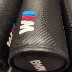 BMW Neck Rest Carbon Fiber Stitching 