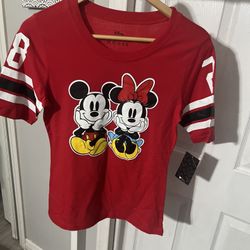 Disney Women Jersey Fitted Medium Shirts New With Tags