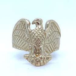 14KT Yellow Gold Eagle Ring 8.90g Size 9 190339/2