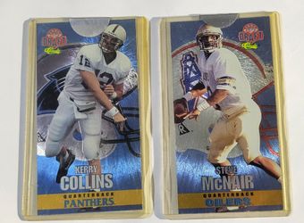 1995 Classic Pro Line Draft Jumbos football cards featuring prominent quarterbacks from the 1995 NFL Draft class