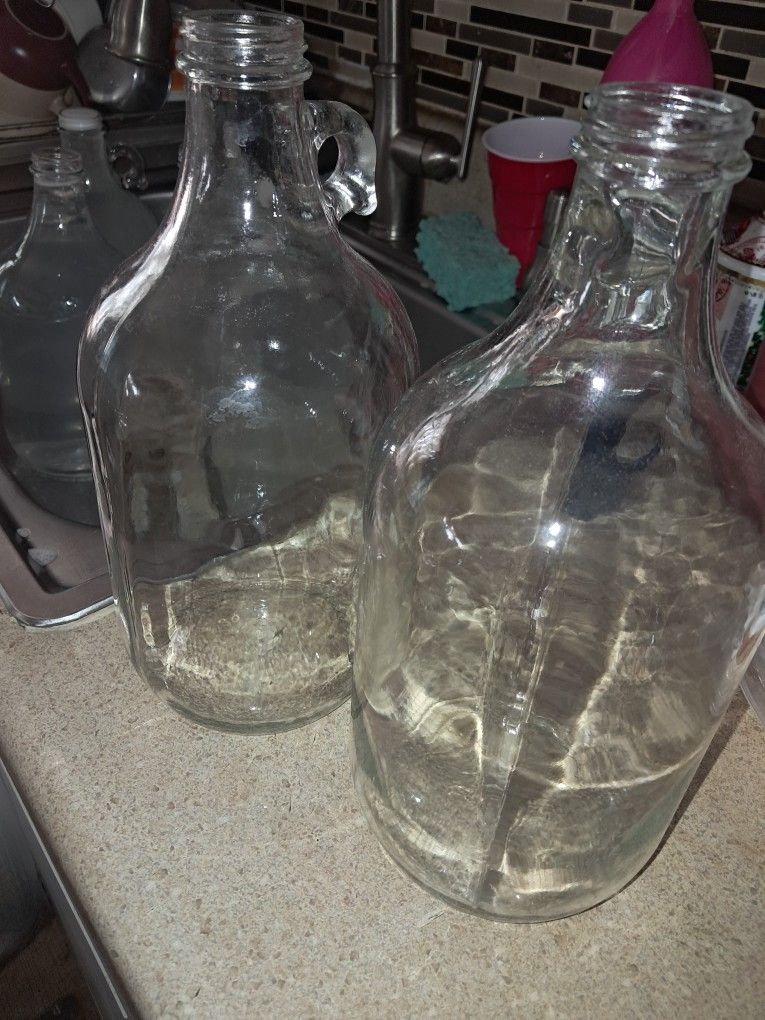 6 HALF OF GALLONS BOTTLES 