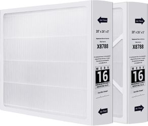 2 Pack X8788 MERV 16 Filter 20x26x5, Compatible with Pureair #1998J UP3