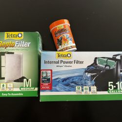 Whisper Internal filter System/extra Filter And Fish Food