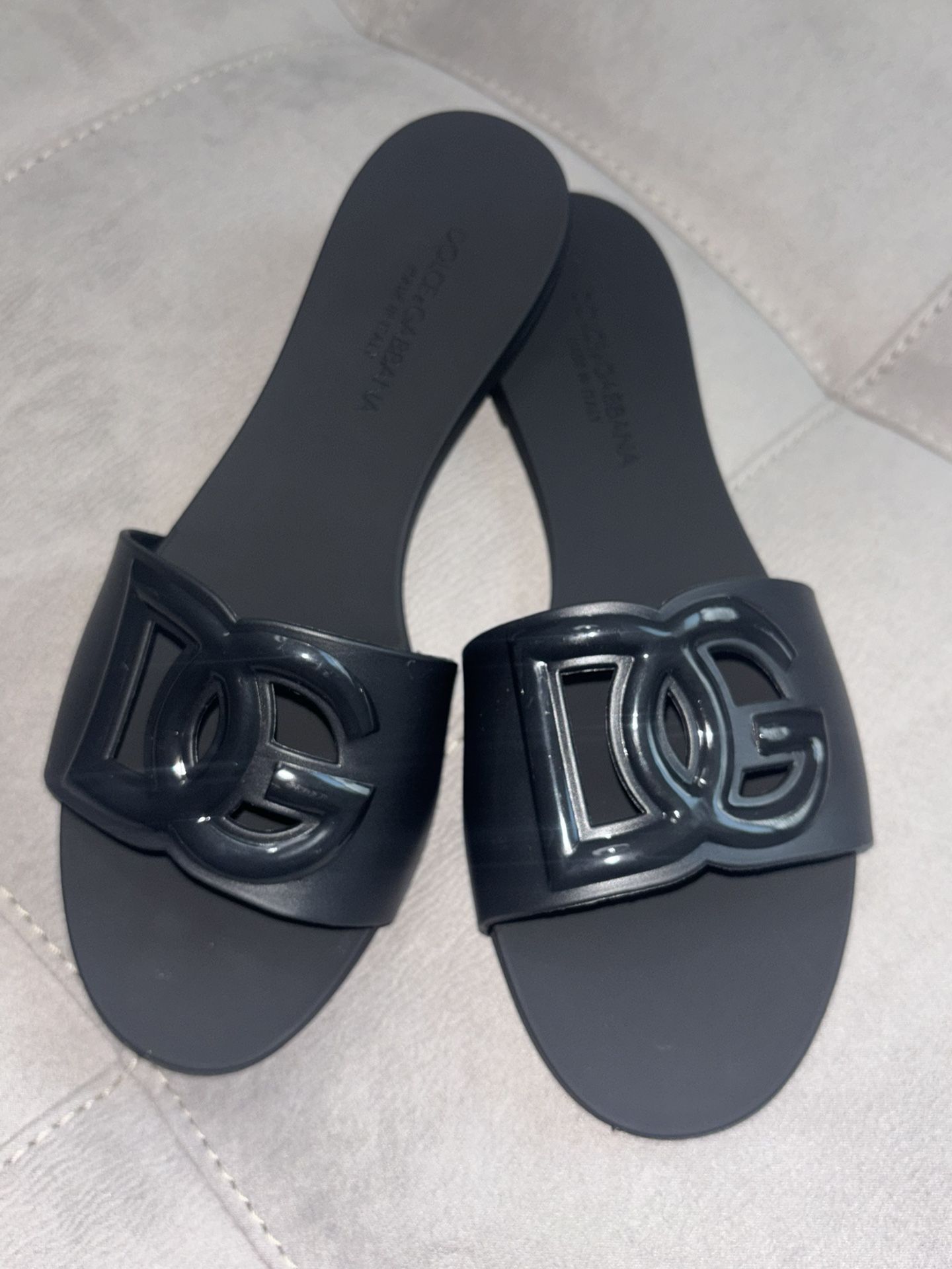 Dolce & Gabbana Rubber beachwear sliders