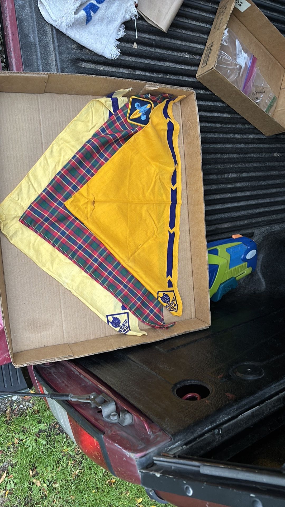 Vintage Cub Scout Scarves/Bandanas. Lot of 3