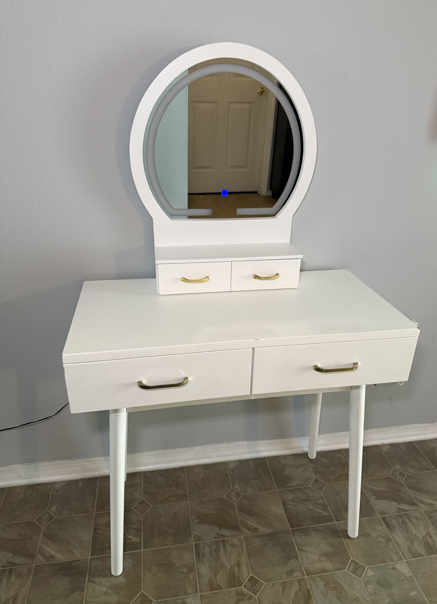 LED mirror Vanity W/ Drawers 