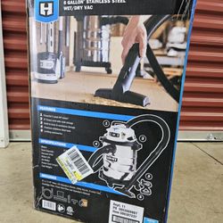 6 Gallon 5 Peak HP Stainless Steel Wet/Dry Vacuum
