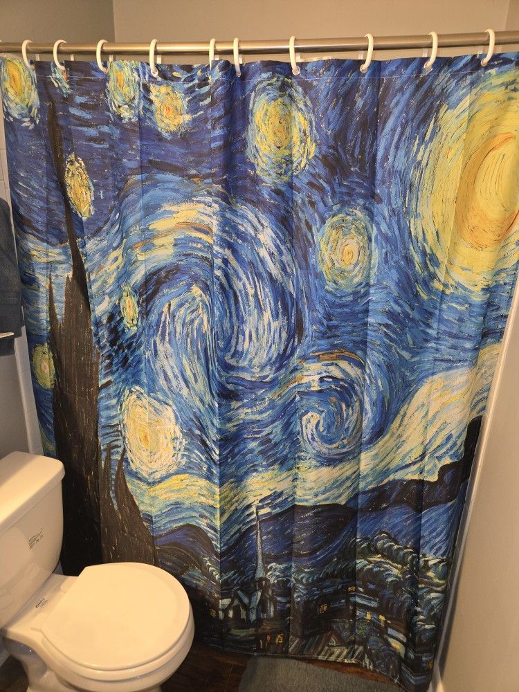 Shower Curtain W/hooks