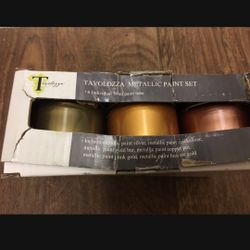 Metallic acrylic paint set 6 59 ml assorted colors