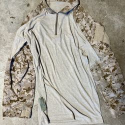 ORIGINAL Crye AOR 2 Desert Combat Shirt Size Large Long 