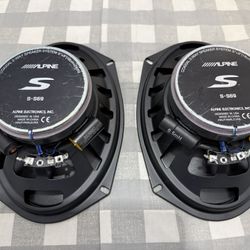 Alpine S-S69 260 Watt 6x9 Car Audio Coaxial 2-Way Speakers 🔊 75 Each Pair