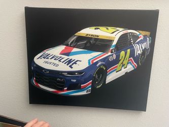 William Byron #24 Valvoline NASCAR Canvas Print