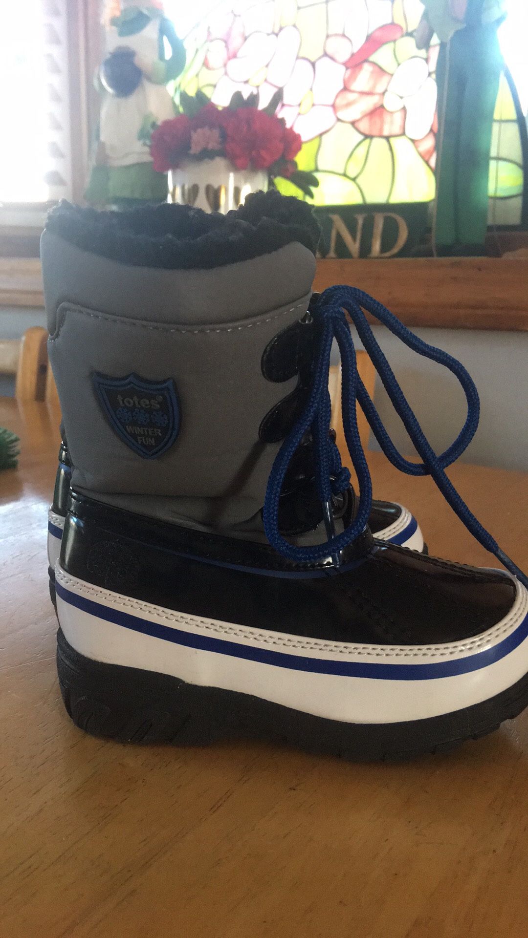 Totes Toddler Boys Snow / Winter Boots - Size 8
