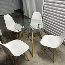 Glass Table and Chairs