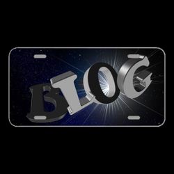 License Plate Novelty Car Front Blog Letters Word Font Internet