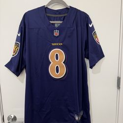 Lamar Jackson Brand New Purple Stitched Jersey Adult M-XL