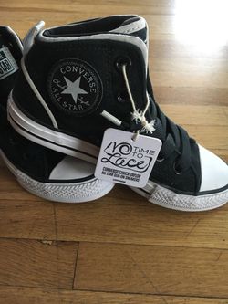 Kids Converse - Black - No tie Converse - Kid Size 13 for Sale in Lakewood,  CA - OfferUp