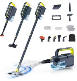 Steam Mop with Handheld Steamer 10-in-1 Floor Steam Cleaner for Tile Hardwood Carpet