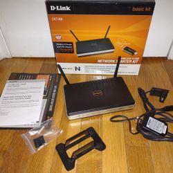 D-Link DKT-408 Wireless N 300 Router DIR-615. Incomplete Set