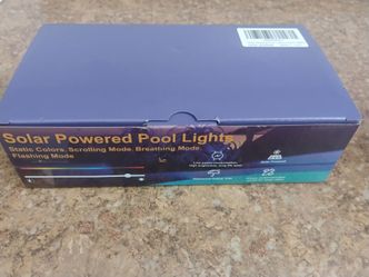 Solar power pool lights 2pc